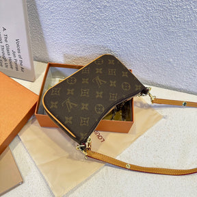 A ladies' clutch bag, designed to be worn over the shoulder or crossbody. Would you like it?