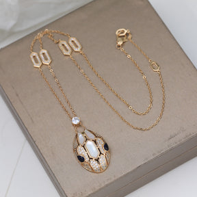 The classic snake-shaped necklace comes in two different color options, making it your own personalized accessory.